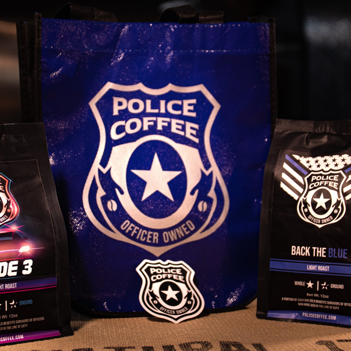 Police Coffee Tote Bag