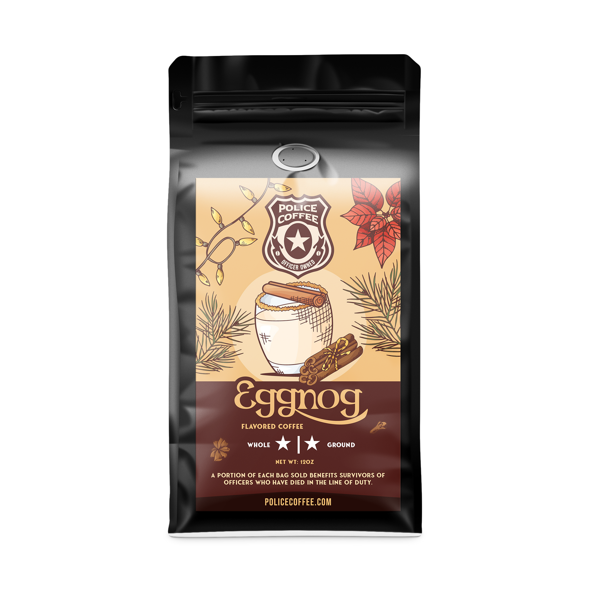  Crazy Cups Flavored Ground Eggnog Coffee, Caramel Eggnog  Coffee in 10 oz Bag, For Brewing Flavored Hot or Iced Coffee, 3 Pack :  Grocery & Gourmet Food